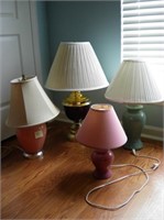 Lamps lot of 4 all sizes
