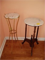 Marble Side tables lot of 2