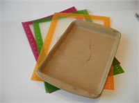 Pampered Chef Cutting board and stoneware