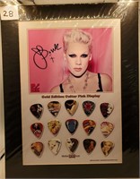 Pink Collector Guitar Pick Set. Includes 15