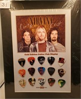 Nirvana Collector Guitar Pick Set. Includes 15