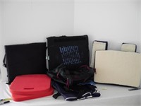 Seat cushions and duffel bags