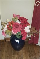 Large Vase w/artificial flowers