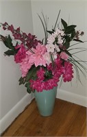 Large Vase with artificial flowers