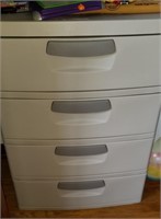 4 drawer plastic deluxe storage cabinet