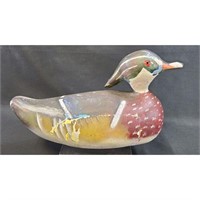 Antique Duck Decoy Signed / 1976