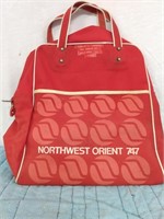 NORTHWEST ORIENT CARRY ON SUIT CASE 747