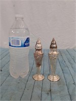 SILVER PLATED SALT AND PEPPER SHAKERS