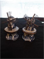 BLUE AND WHITE DEFT WINDMILLS