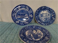 BLUE AND WHITE DECORATOR PLATES