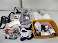 Table linens, craft beads, cameras, craft wire,