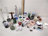 Paperweights, shot glasses, trinket boxes,
