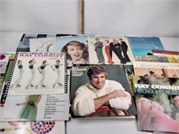 LP record albums: Jackie Gleason, Mantovani, Herb