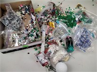Plastic craft beads & safety pins