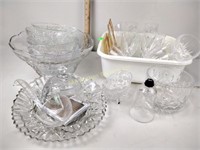 Crystal & glassware: stemware, bowls, misc.