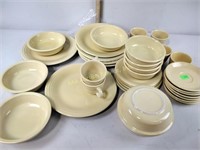 Contemporary yellow Fiesta dinnerware set