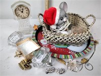 Basket, Mouse lamp, jewelry