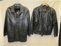 2 Men's Leather Jackets