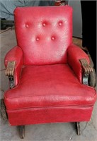 Vintage Red Rocker Chair