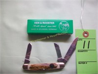HEN & ROOSTER 303-DS STAG SMALL STOCKMAN KNIFE