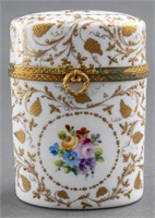 French Le Tallec Porcelain Floral Dresser Box