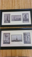 Set of 2 City View Framed Prints