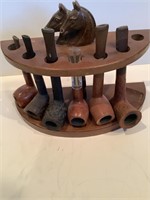 WOODEN PIPE STAND