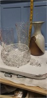Crystal/glass, pottery