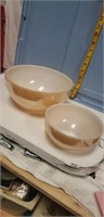 2 vintage FireKing bowls