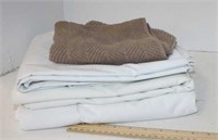 Linens (3 Flat Sheets & 1 Hand Towel)