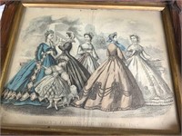 GODEY'S FASHIONS FOR SEPTEMBER 1864 PRINT