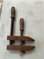 EARLY WOODEN CLAMP