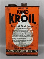 Vintage Kano Kroil One Gal Oil Can