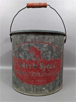 Vintage Mit-Shell Galvanized Minnow Bucket