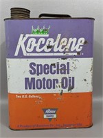 Vintage Kocolene Motor Oil Two Gal Can