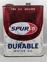 Vintage Spur Durable Motor Oil Can (2 Gallon)