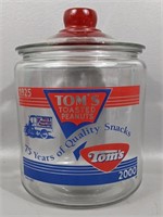 Vintage Tom's Toasted Peanut Jar