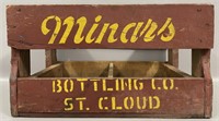 Vintage Minars Bottling Co. Wooden Crate
