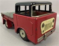 Vintage Bandai Tin Jeep Toy Truck