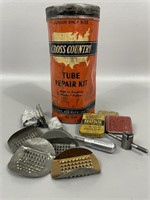 Vintage Cross Country Tube Repair Kit Tin Lot