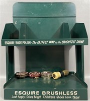 Vintage Esquire Boot Polish Advertising Display