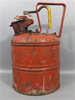 Vintage Justrite Mfg. Co. Safety Gas Can