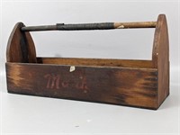 Vintage “Mark" Wooden Tool Carrier