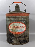 Vintage Old Ironsides 5 Gal Gas Can