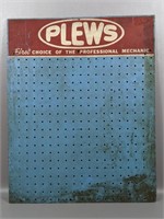 Vintage Plews Tools Peg Board Store Display
