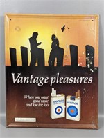 1981 Vantage Pleasures Cigarette Sign