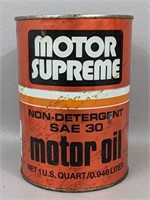 Vintage Motor Supreme Motor Oil -1Qt