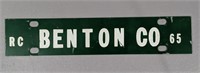1965 Benton County License Plate Topper