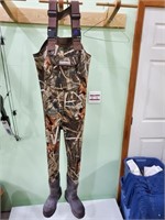 COLUMBIA CHEST WADERS - SIZE 7 YOUTH