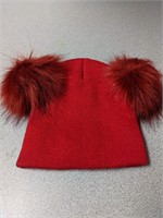 Molans Knit Hat Beanie Hairball Cap -